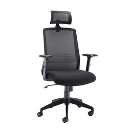 [CH3300BK] Denali High-Back Office Chair with Headrest